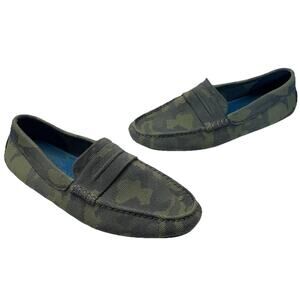 Rothy's Driver Forest Camo Green Men Shoes Flats Loafers Slip Ons Size 10 Comfy